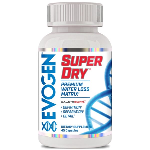 Frasco Evogen Super Dry diurético natural 45 cápsulas
