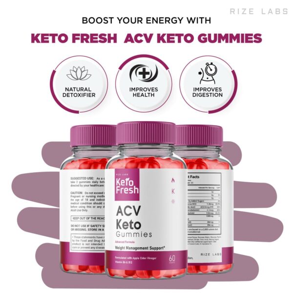 Producto rize labs gomitas Keto Fresh para mejor sueño y energía