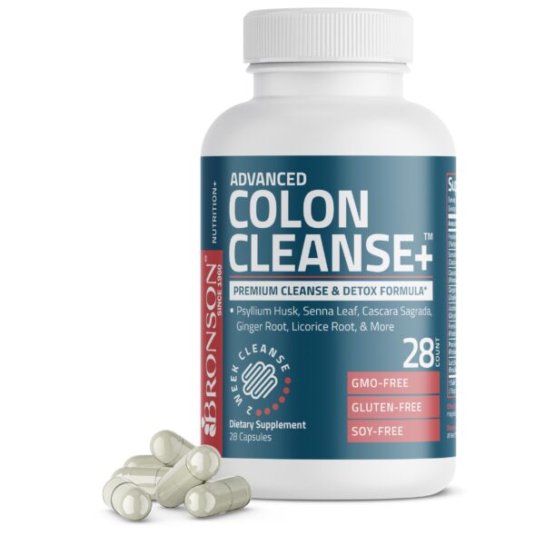 Bronson Colon Cleanse cápsulas fórmula detox 14 días