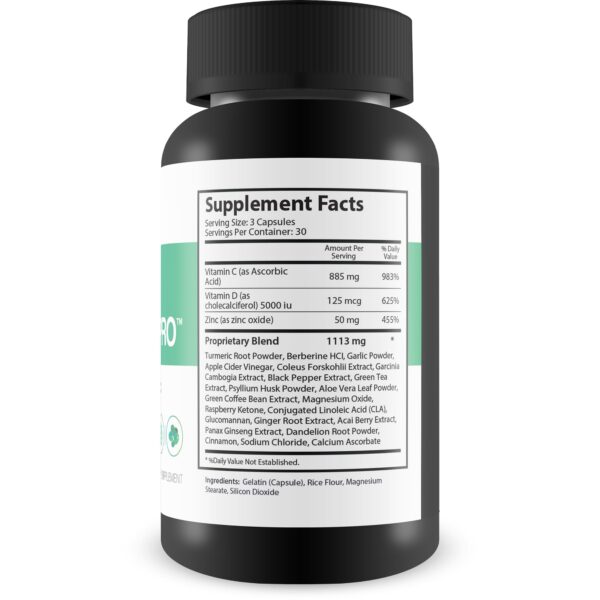 Etiqueta ingredientes Isla Artery Cleanse Pro para circulación arterial