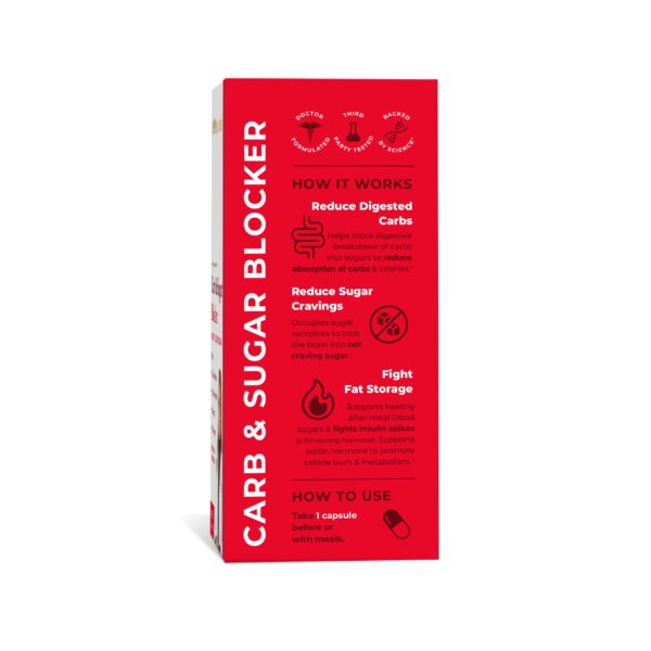 Pharmaganics reducción de absorción de carbohidratos etiqueta