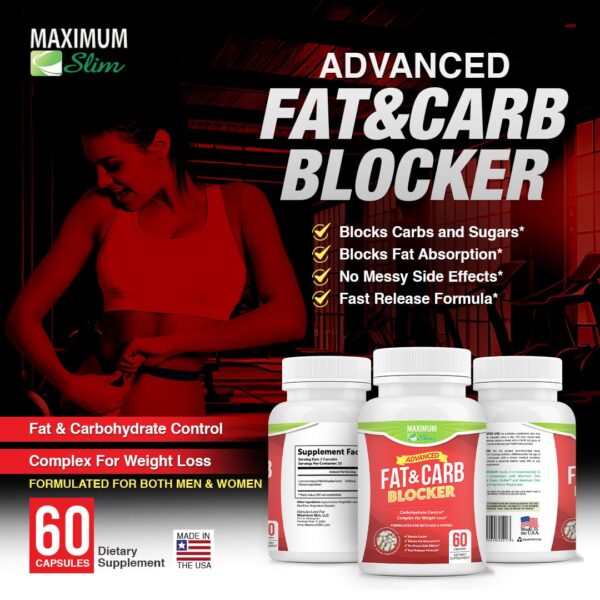 Quemador calorías Maximum Slim bloqueador carbohidratos y grasa