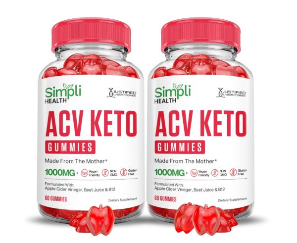 Gomitas Simpli Health Keto ACV paquete 2 120 unidades
