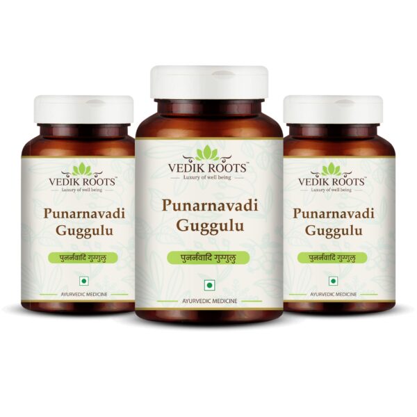 Vedikroots Punarnavadi Guggulu suplemento ayurvédico 180 tabletas