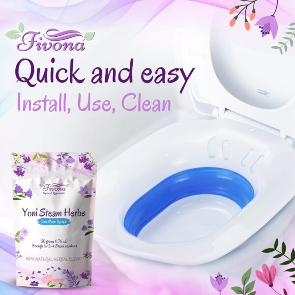 sistema vaporizador femenino con asiento universal y hierbas naturales