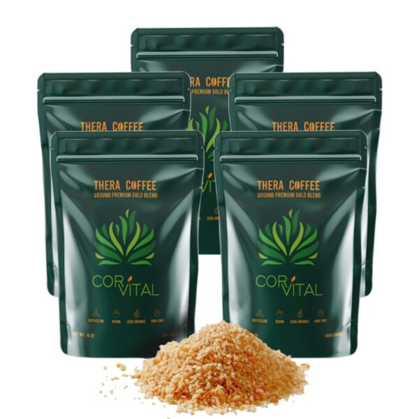 Frontal paquete café enema orgánico Cor-Vital 5 libras