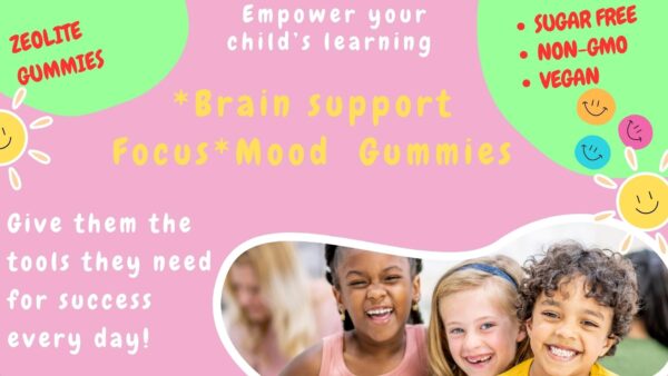 Gomitas veganas para niños con apoyo emocional y cerebral