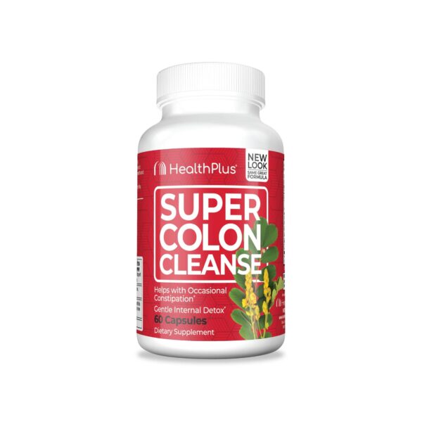 Health Plus Super Colon Cleanse cápsulas limpian el colon y mejoran digestión