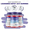 Leangenix Keto ACV gomitas para energía y metabolismo acelerado