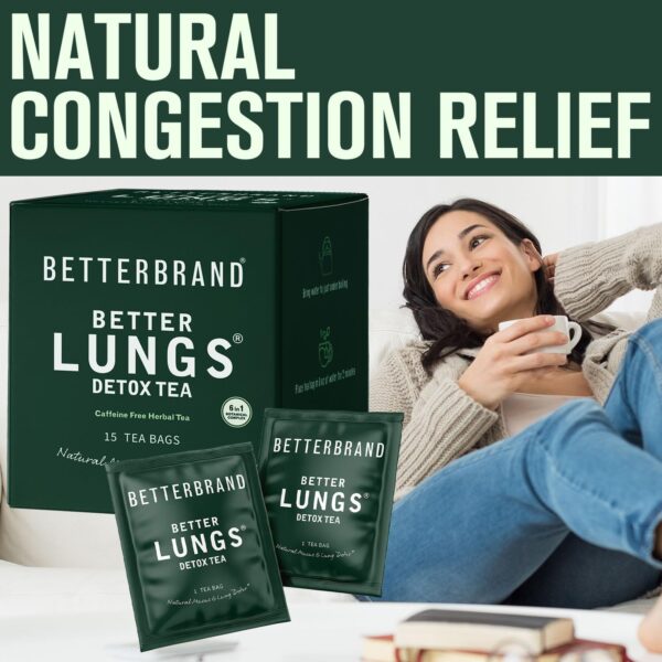 Cajas BetterLungs té herbal para apoyo pulmonar
