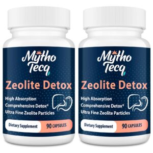 Cápsulas detox zeolita 2300mg MythoTecq pack 2 180 unidades