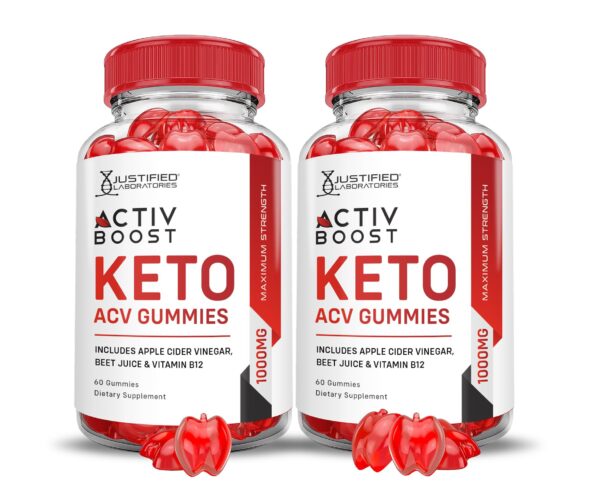Activboost gominolas keto acv envase frontal paquete doble