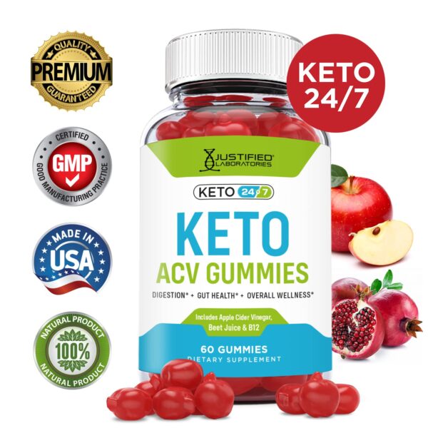 Gomitas keto ACV con sabor a vinagre de manzana y remolacha