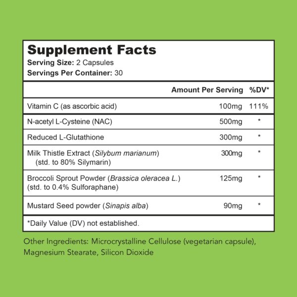 Cápsulas Vital Detox para salud del hígado Bright Naturals