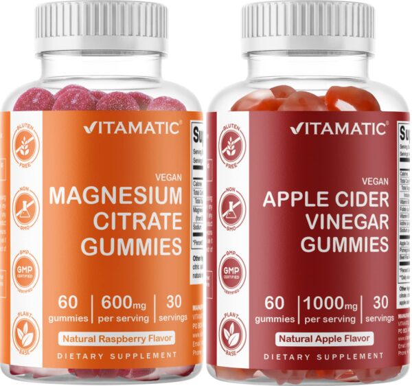 Gomitas magnesio y vinagre sidra manzana Vitamatic 60 veganas