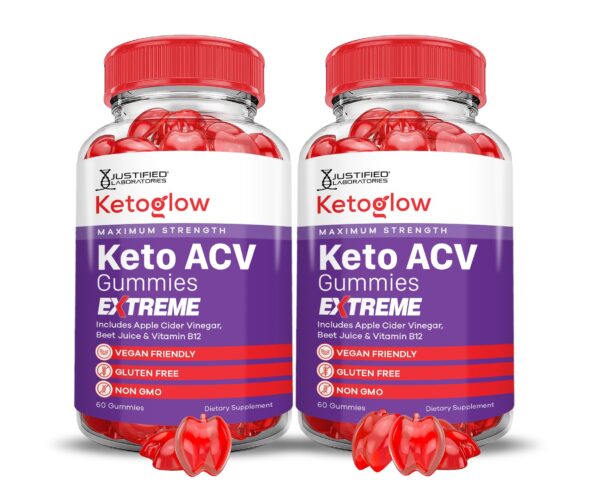 Gomitas Keto Glow Keto ACV 2000MG paquete de 2