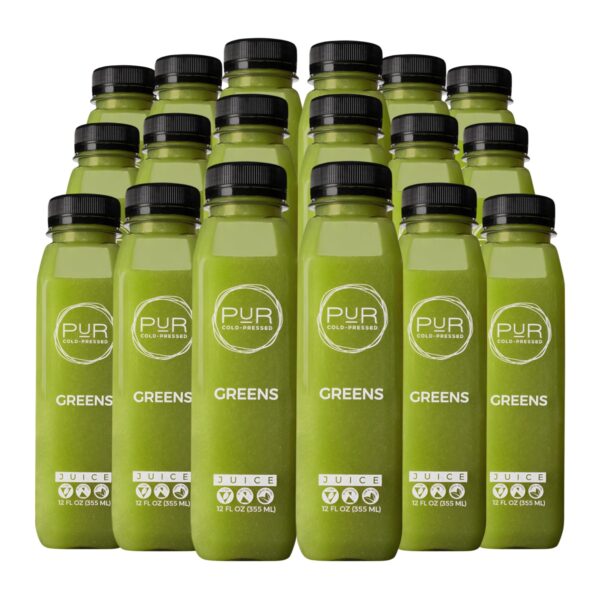 Pack PUR jugo verde prensado en frío 18 unidades nutritivo