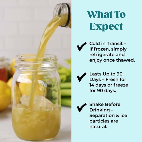 Jugo PUR prensado en frío para digestión e hidratación natural