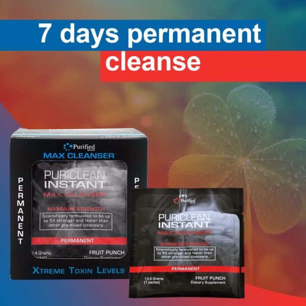 Instrucciones en paquete Wellgenix detox punch frutas 7 días