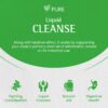 Botella Pure Cleanse con ingredientes naturales y veganos