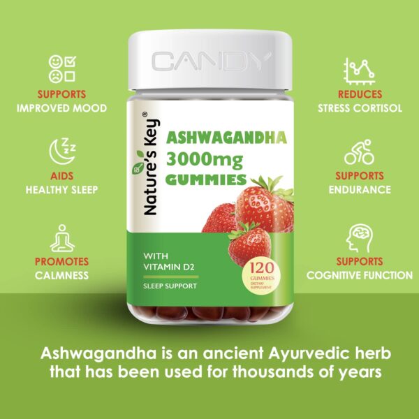Gomitas para mejorar memoria y reducir estrés Ashwagandha