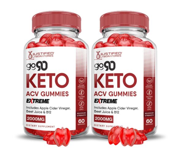 Gomitas Go 90 Keto ACV 2000 mg paquete de 2
