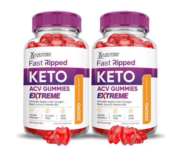 Fast Ripped Keto ACV Gummies gomitas vinagre sidra manzana sabor