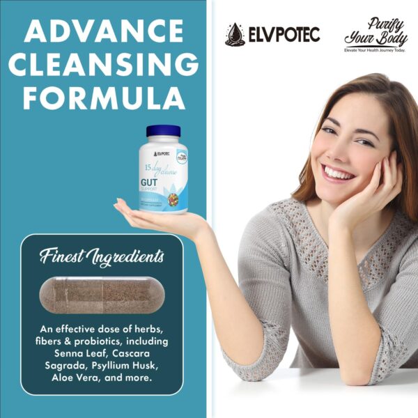 Cápsulas veganas ELVPOTEC para salud intestinal