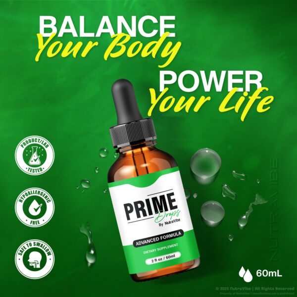 Foto detallada del empaque Prime Drops