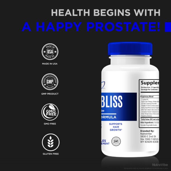 NutraVibe Prostabliss caja trasera con información