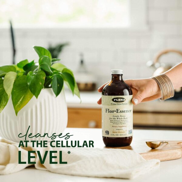 Botella de flora esencia té detox 32oz