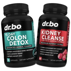 Suplemento de limpieza colon y riñones DR. BO envase frontal