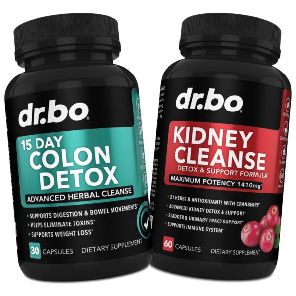 Suplemento de limpieza colon y riñones DR. BO envase frontal