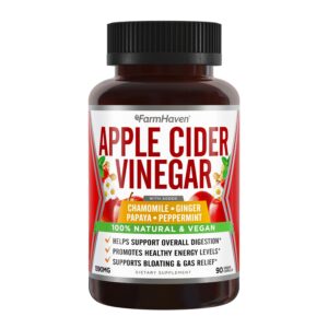 Cápsulas vinagre sidra manzana con hierbas calmantes