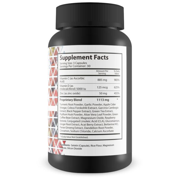 Etiqueta ingredientes Pro Lean Belly Juice cápsulas