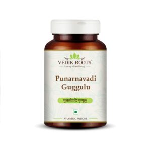 VEDIKROOTS Punarnavadi Guggulu frasco suplemento natural para riñón e hígado