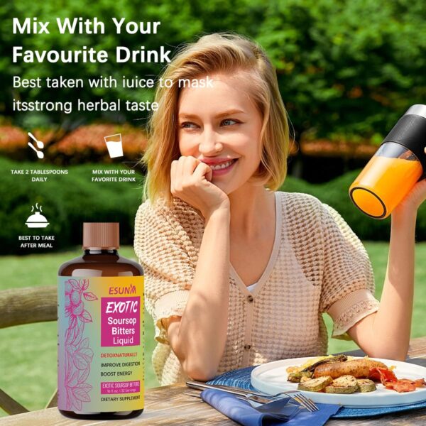 Esunm Soursop Bitters presentación