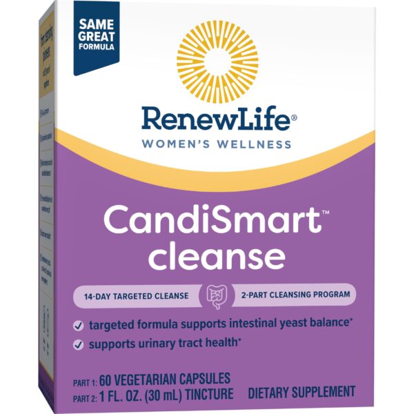 Empaque Renew Life CandiSmart program detox no lácteos