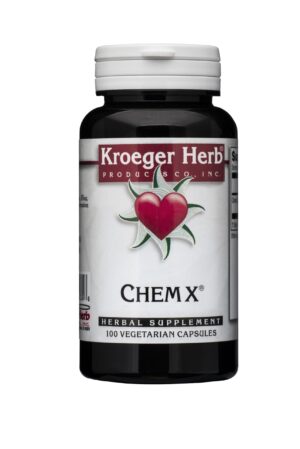 Frasco Chem X detox fórmula herbal Kroeger Herb Frasco Chem X detox fórmula herbal Kroeger Herb