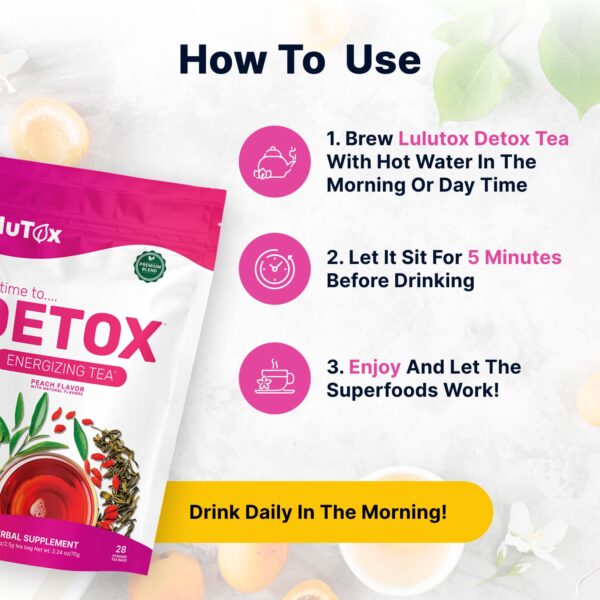 LULUTOX té detox vegano sin laxantes caja