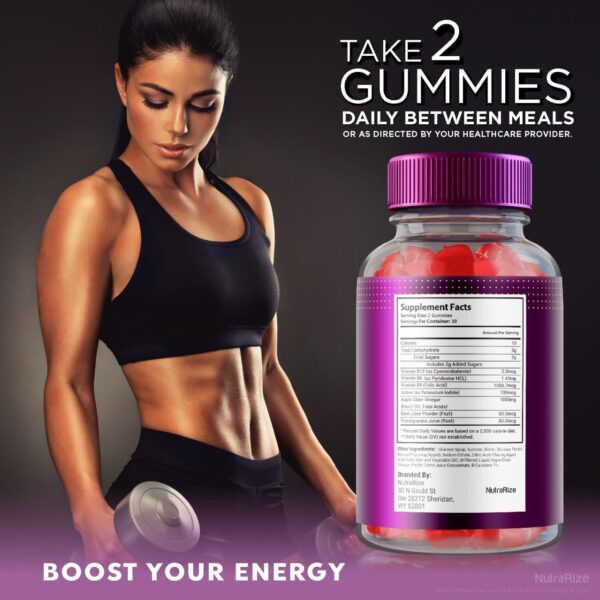 Gomitas para aumentar energía y quema de grasas