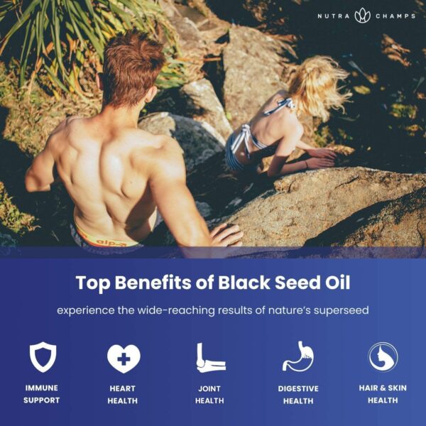 NutraChamps suplemento detox hepático y aceite semilla negra