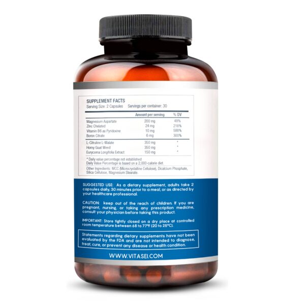 Potenciador masculino Testronix incluido con cápsulas hepáticas