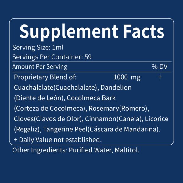 Suplemento líquido Nurbetoxa para indigestión y soporte estomacal