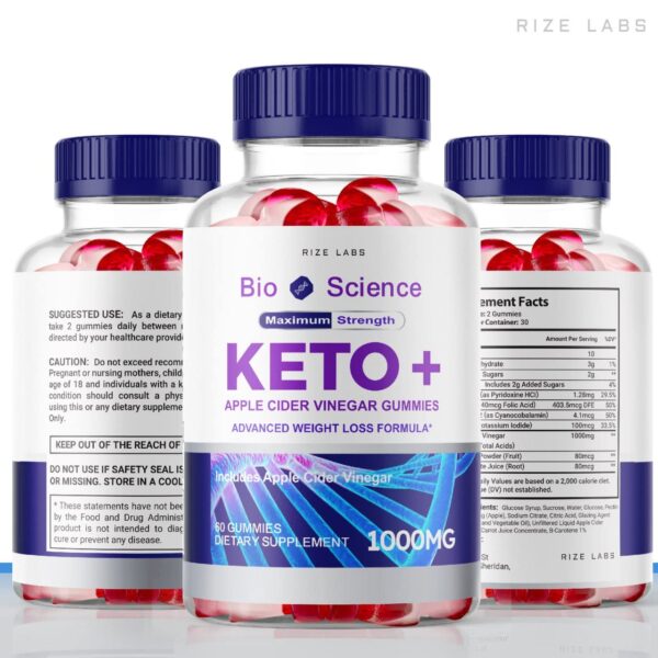 Suplemento dietético Keto Plus rize labs 60 gomitas