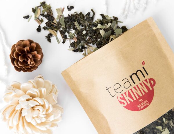 Vista empaques individuales dentro del paquete Teami detox