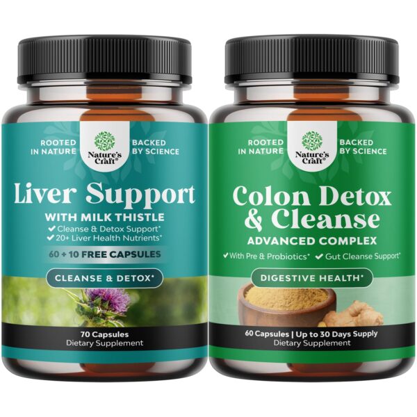 Paquete Natures Craft Liver Cleanse Detox y Repair Complex