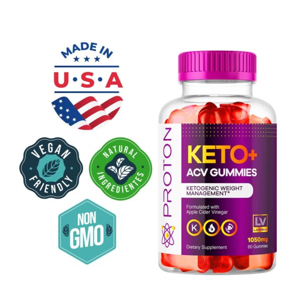 Suplemento Proton Keto ACV Gummies apoyo pérdida de peso natural