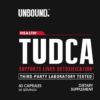 Etiqueta trasera suplemento Unbound Tudca NutraBio