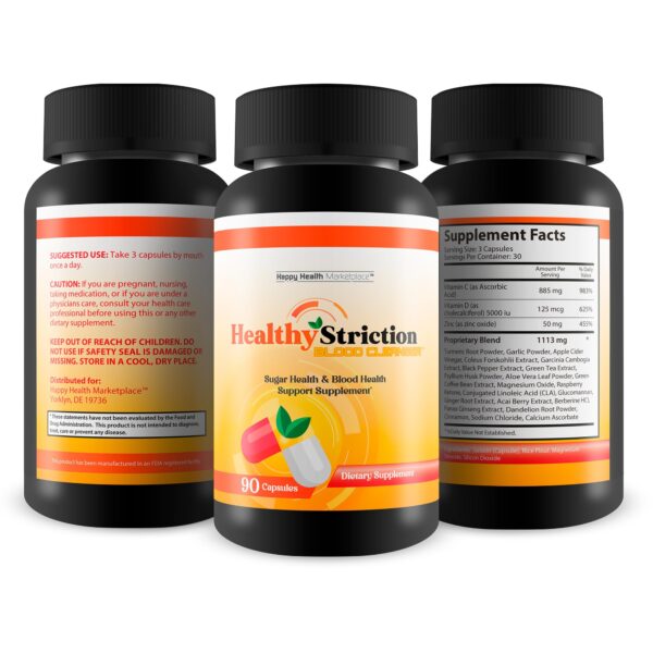 Healthy Striction cápsulas apoyo circulatorio y salud azúcar